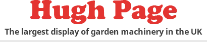 Hugh Page - the largest display of garden machinery in the UK